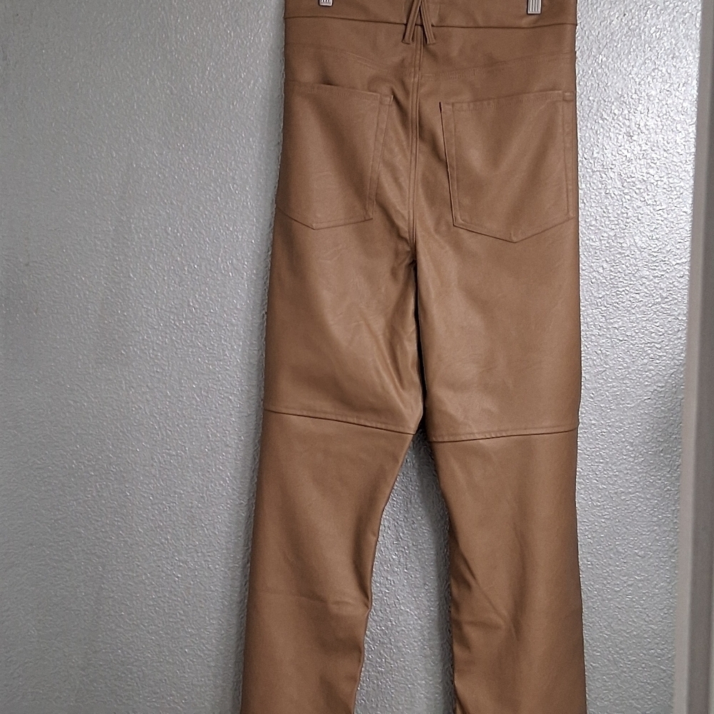 NWT Good American Faux Leather Good Boy Pants Size 18 - Picture 8 of 13